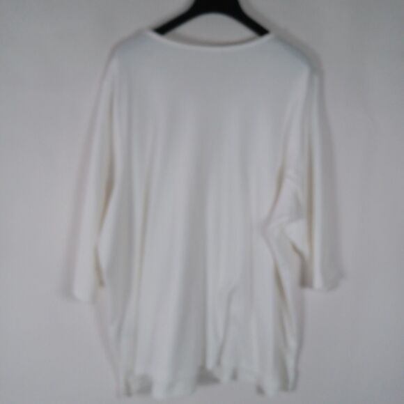 Quacker Factory Top 3X Flip Sequin Embellished Artsy Tunic Hearts Love - Picture 6 of 8